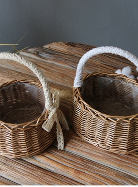 柳编田园柳编花篮防水家居礼品