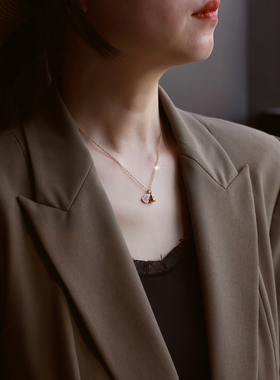 ZOXI钛钢不掉色红色葫芦项链女款