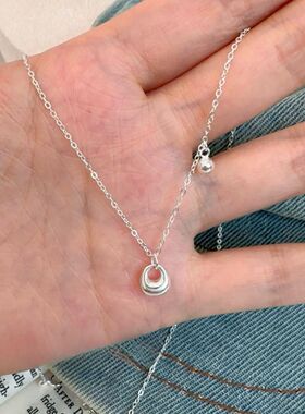 S925纯银称心如意项链女简约百搭