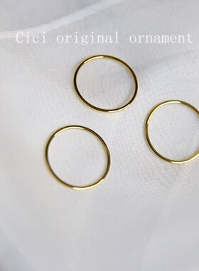 18K包金极细关节简约组合ins戒指
