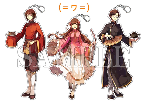 【原创出品】APH 黑塔利亚 立牌 亚瑟 阿尔 普爷 钥匙扣挂件周边 - 图2