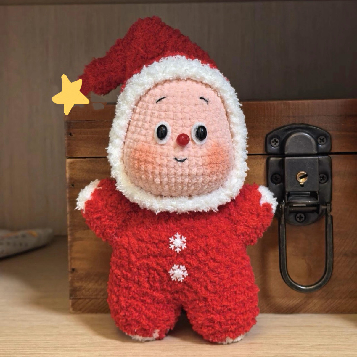 雪妃尔毛线毛线钩针钩织背着太阳跑星星人diy材料包钥匙扣挂件礼,淘宝优惠券,粉丝福利购,淘宝优惠卷