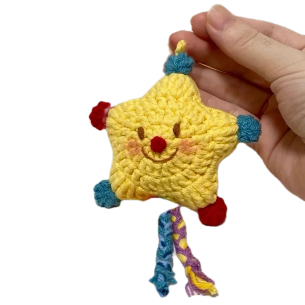 小星星包挂件钥匙扣毛线手工编织diy材料包钩针织圣诞礼物自制,淘宝优惠券,粉丝福利购,淘宝优惠卷