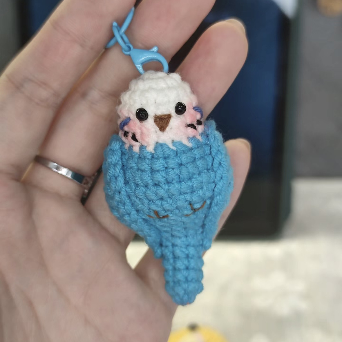 新手初学手工编织diy材料包毛线钩针可爱仿真鹦鹉挂件钥匙扣礼物,淘宝优惠券,粉丝福利购,淘宝优惠卷
