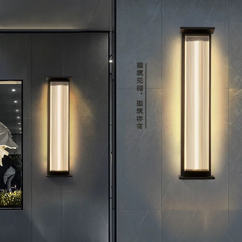 中式户外长条壁灯防水别墅大门简约室外轻奢院子门口灯花园庭院灯,淘宝优惠券,粉丝福利购,淘宝优惠卷