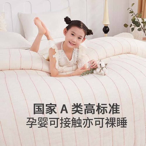 新疆一级长绒棉被春秋被加厚冬被保暖被可定做纯棉花被芯儿童被芯 - 图0