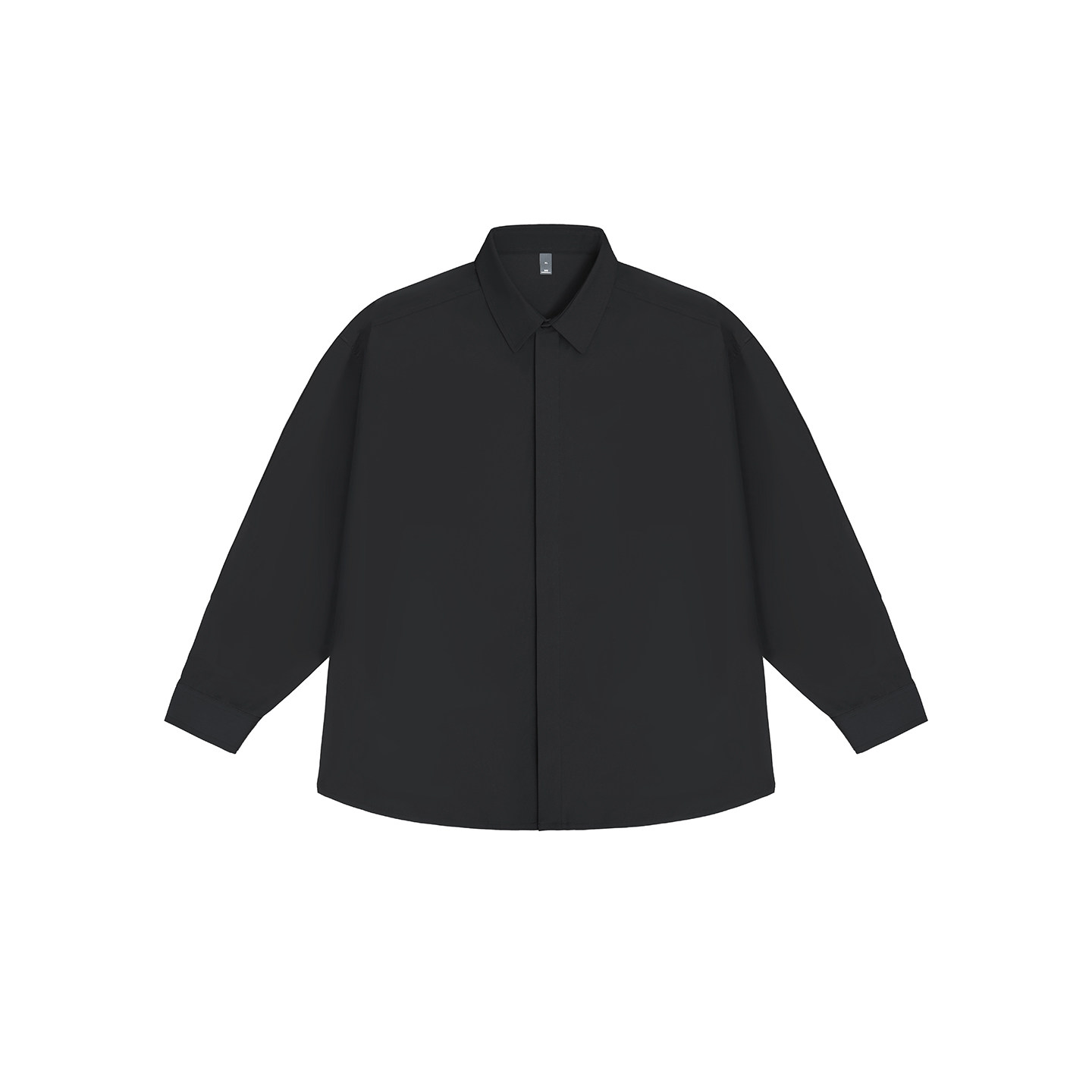 百机宽松衬衣男长袖抗皱衬衫外套通勤简约纯色休闲百搭上衣女春秋