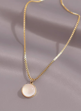 钛钢锁骨链女法式轻奢小众潮流