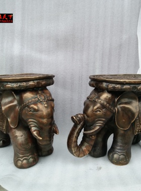 黄铜大象换鞋凳上马凳雕塑定制