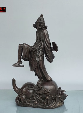 黄铜材质复古葫芦罗汉佛像