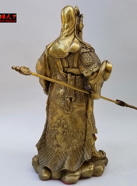 铜关公关羽佛像开业礼品摆件