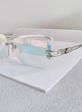 无边框太阳眼镜高级感
