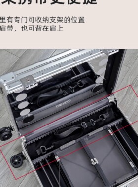 带灯带镜子专业化妆箱新娘跟妆工具箱美容户外理发多功能化妆箱