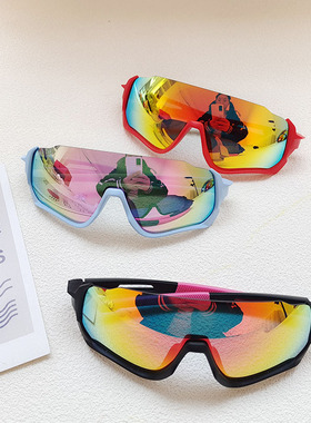 儿童骑行眼镜炫酷飞行员男童太阳