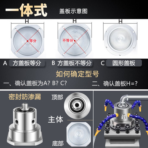 数控车床刀架分水器四工位电动刀塔钻头打孔车刀冷却出水器U钻 - 图0
