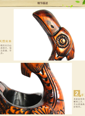 桃木雕刻笔筒书房送同学创意摆件