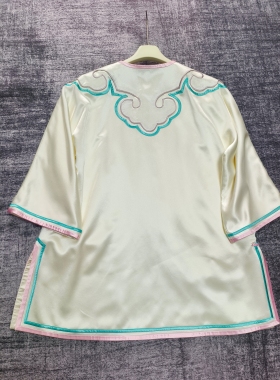 手工刺绣老绣孤品太太服国风古韵女装上衣外套
