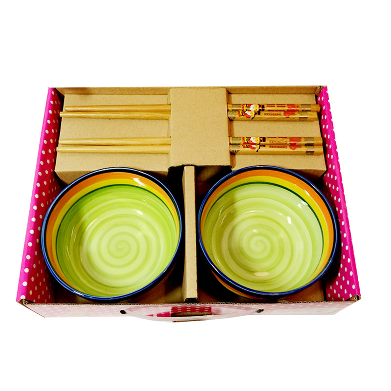 餐具瓷器套装手绘碗厨房用品陶瓷碗筷套装家用彩虹碗筷米饭碗,淘宝优惠券,粉丝福利购,淘宝优惠卷