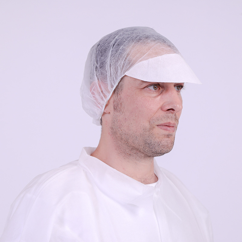 一次性帽子无纺布男女工帽防尘防菌透气发网帽鸭舌帽车间工作帽 - 图0