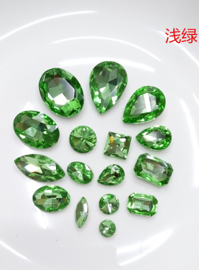手机壳diy玻璃尖底水钻