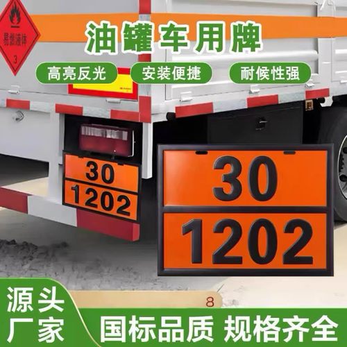 2025新规危险品矩形标志牌运输不锈钢车牌警示牌道路国际代码标牌 - 图1