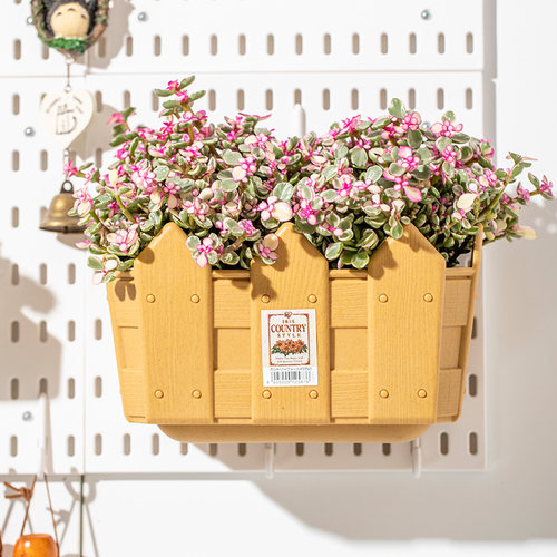 爱丽思IRIS COUNTRY壁挂栅栏式树脂花盆塑料花盆250/400 - 图1