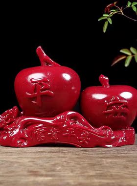 桌面摆件朱砂富贵平安家居装饰品招财办公室开运乔迁工艺礼品