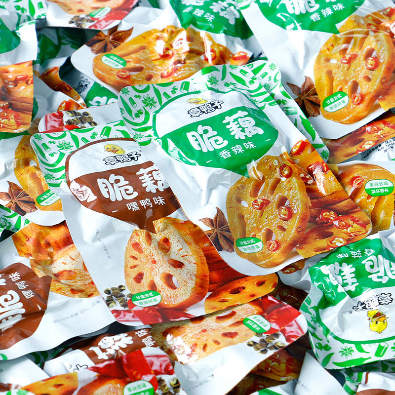 章鸭子酱卤藕片香辣脆藕500g麻辣熟食莲藕小零食开袋即食湖南特产,淘宝优惠券,粉丝福利购,淘宝优惠卷