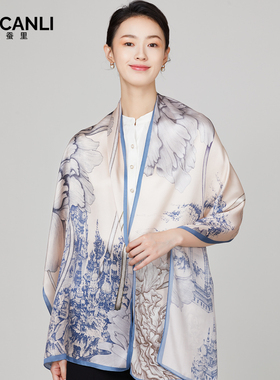 春秋复古女桑蚕丝丝绸送礼妈妈