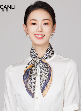 春夏秋真丝中国风女印花丝巾礼盒