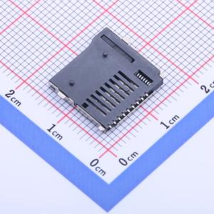 HYCW121-TF09-180B SD卡连接器 TF PUSH 外焊双压片镀金 原装现货 - 图0