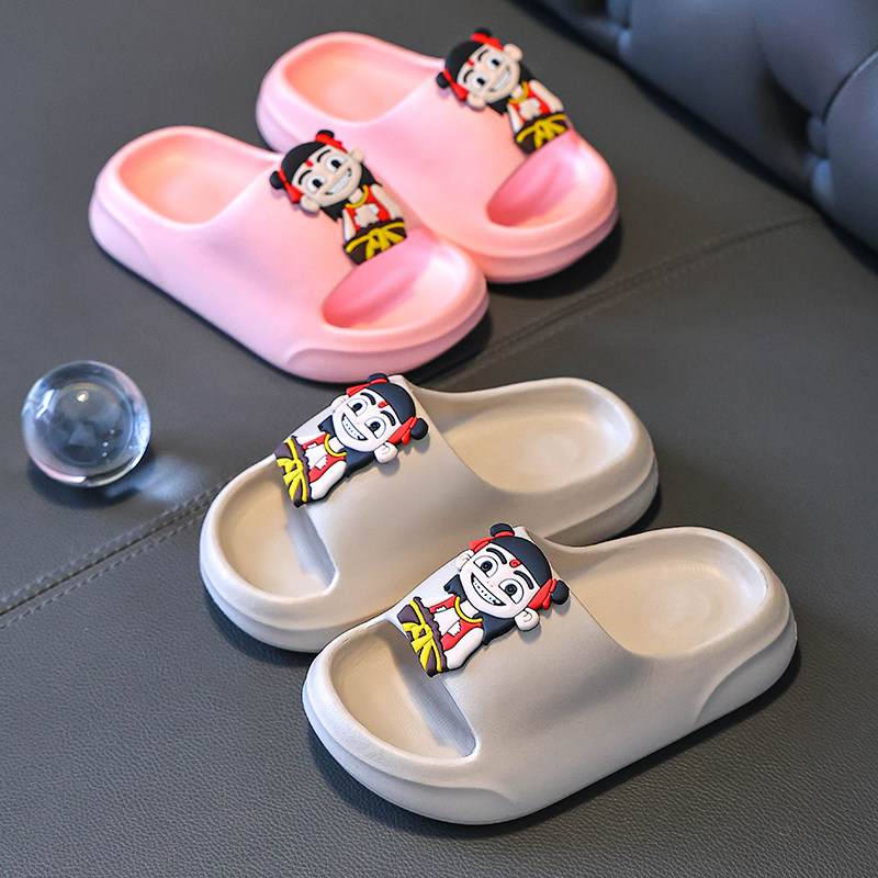 儿童拖鞋夏季EVA男童女童洗澡室内浴室宝宝居家防滑哪吒新款凉拖,淘宝优惠券,粉丝福利购,淘宝优惠卷