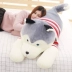 Siberian Husky Doll Dog Plush Toy Girl Doll Doll Cute Lazy Ngủ Gối Cô gái Hàn Quốc - Đồ chơi mềm