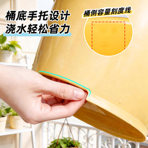 爱丽思园艺水桶加厚树脂塑料浇花桶8L家用手提浇水壶洒水壶尖嘴桶
