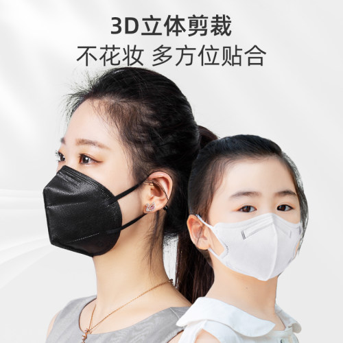 爱丽思KN95口罩防沙尘暴防雾霾防尘透气3D立体一次性儿童白色口罩 - 图2