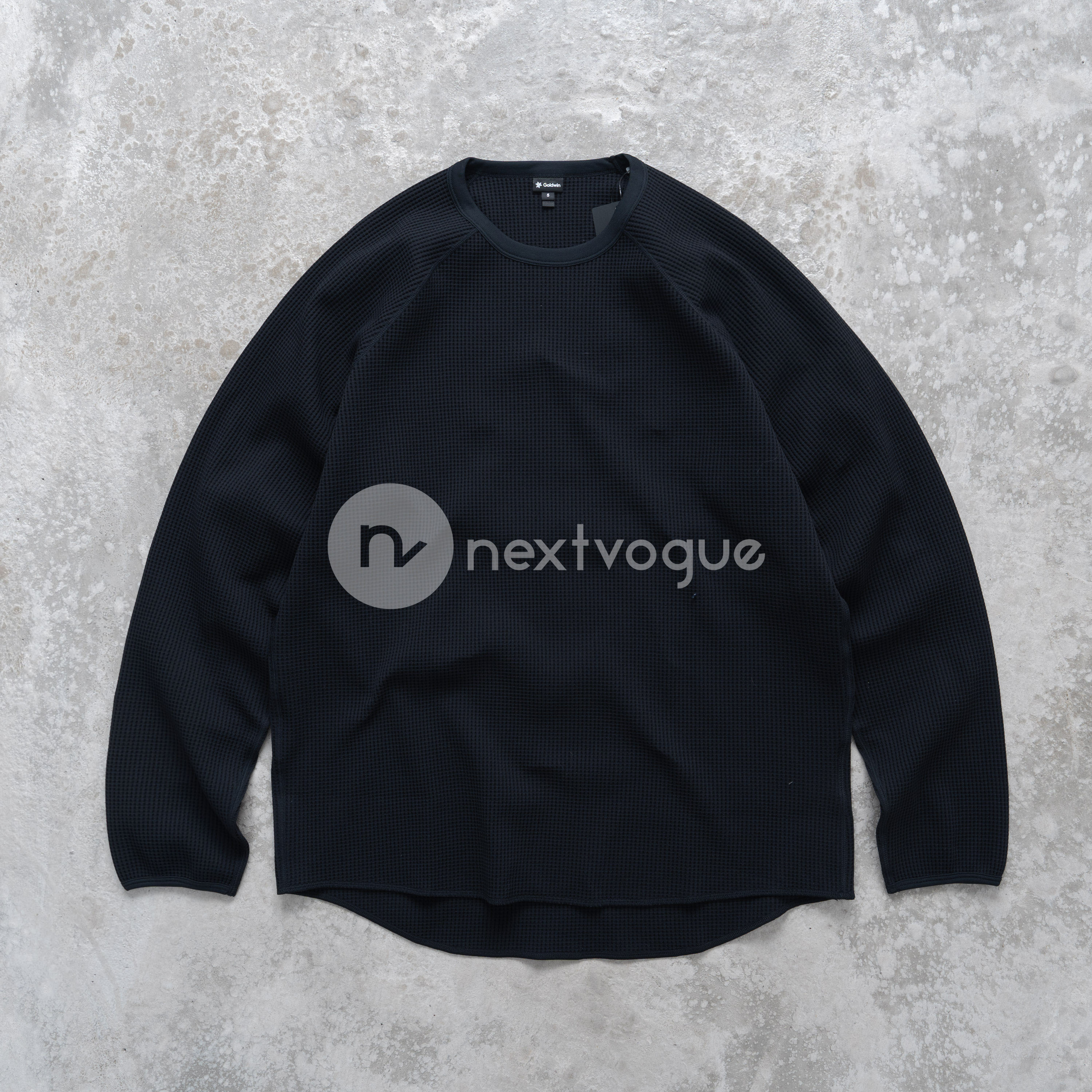 【NextVogue】Goldwin WF Light L/S T-shirt 华夫格轻质长袖T恤 - 图0