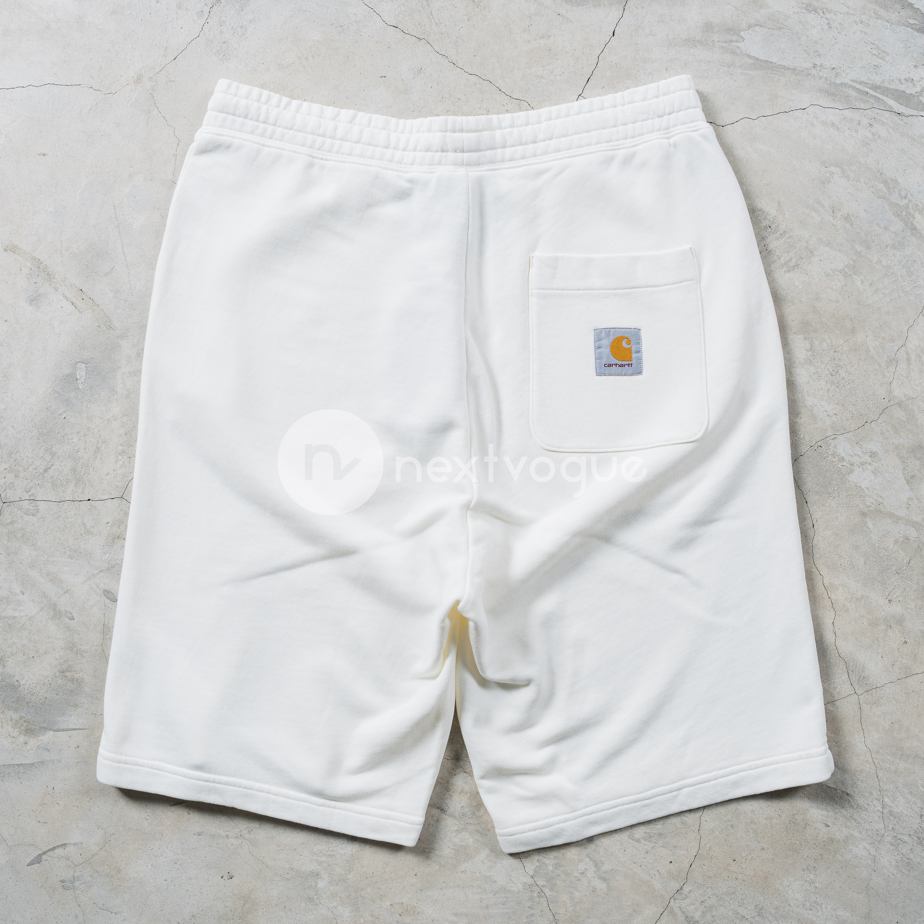 【NextVogue】carhartt wip nelson sweat short水洗做旧棉质卫裤 - 图2