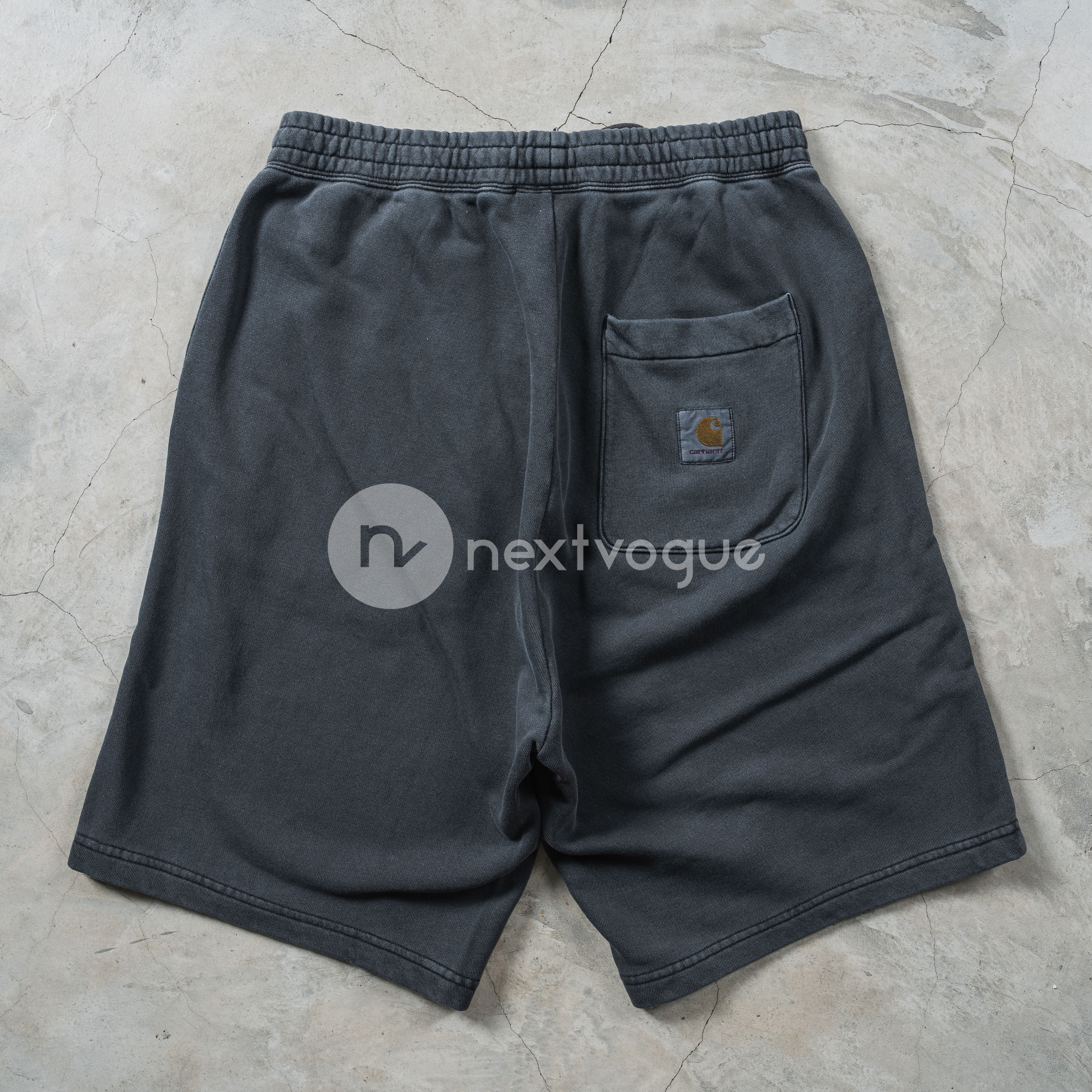 【NextVogue】carhartt wip nelson sweat short水洗做旧棉质卫裤 - 图1