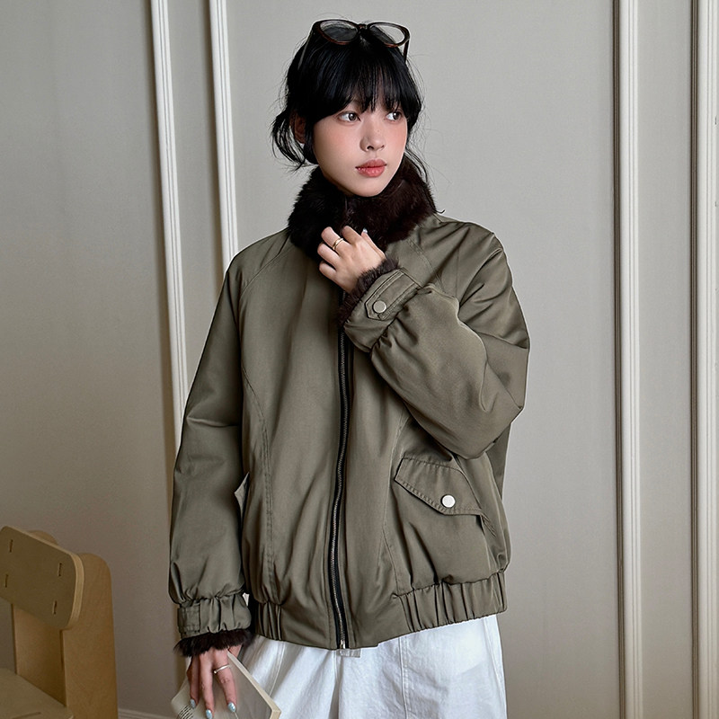 【所有女生的衣橱直播间】VIVIDINI 两面穿兔毛皮草派克服外套,淘宝优惠券,粉丝福利购,淘宝优惠卷