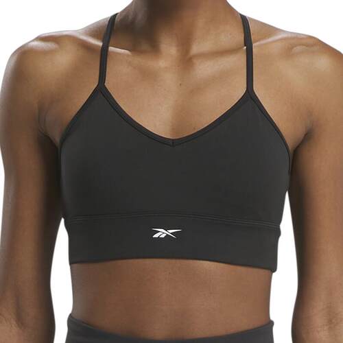 Reebok锐步官方26新品女子简约修身舒适健身运动训练吊带胸衣 - 图0