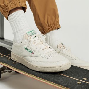 Reebok锐步官方男女情侣CLUB C 85 VINTAGE经典复古休闲小白板鞋