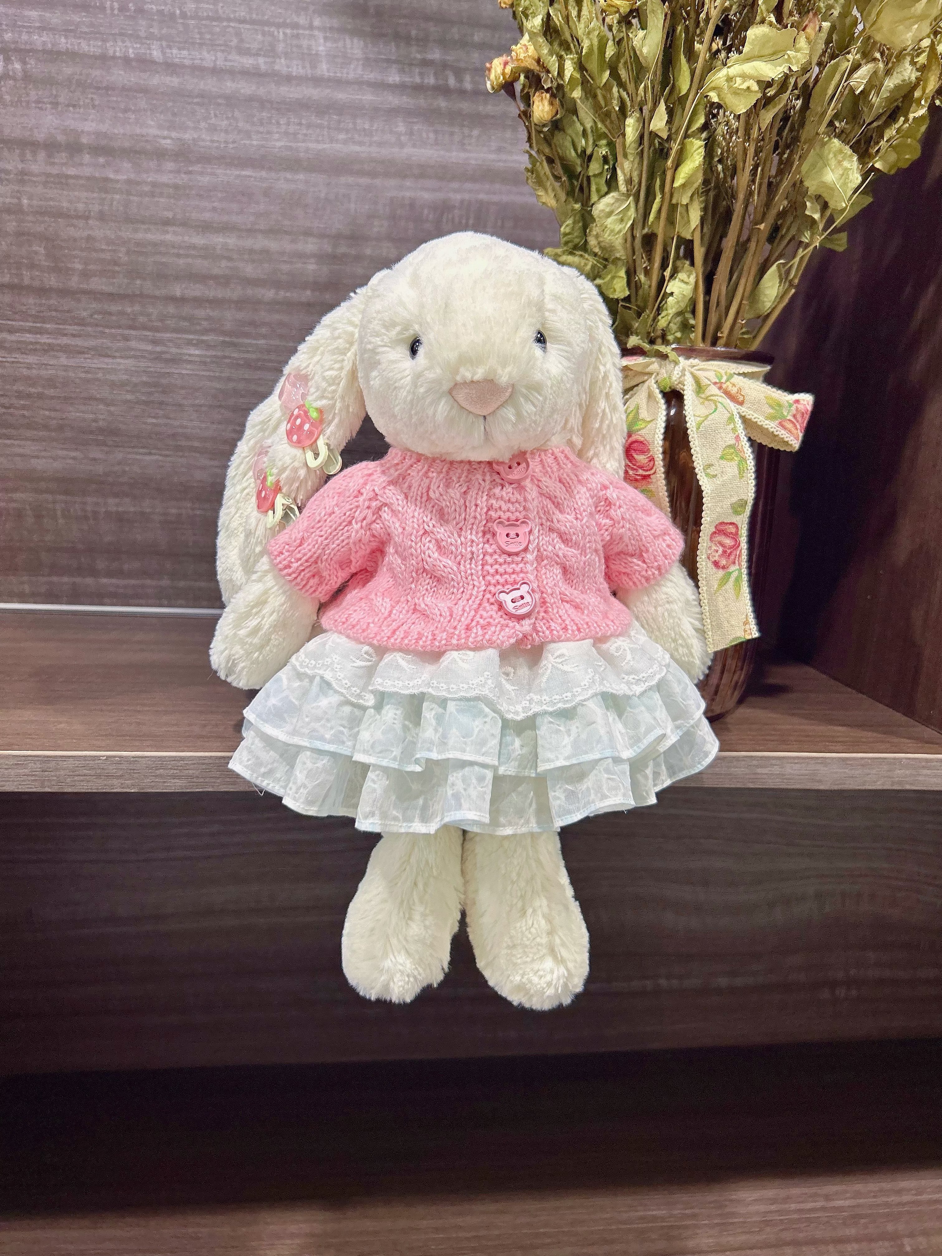 彩菲手作邦尼兔31cm36cm衣服伽百利兔30cm40㎝裙子玩偶毛衣套装,淘宝优惠券,粉丝福利购,淘宝优惠卷