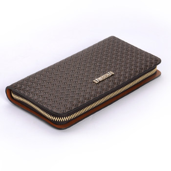 Golden Fox 2012 New Men's Bag Genuine Leather Clutch Men's Long Wallet Authentic Clutch Bag ສົ່ງຟຣີ