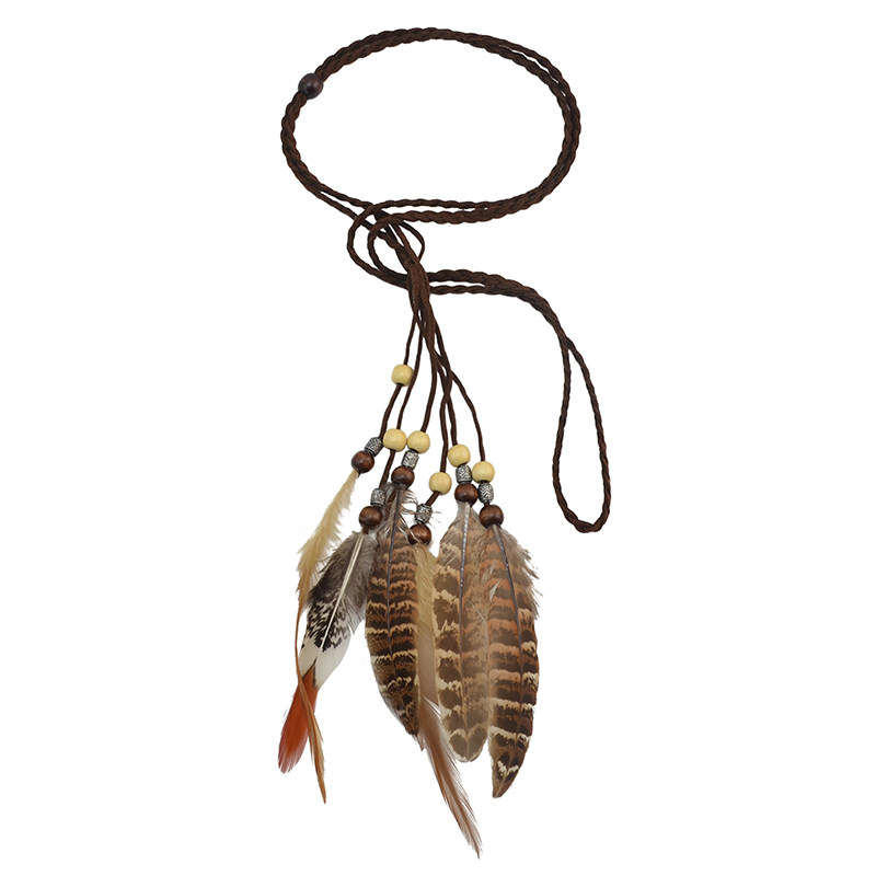 波西米亚民族风发饰印第安流苏发绳孔雀羽毛头饰男女超仙表演发带,淘宝优惠券,粉丝福利购,淘宝优惠卷