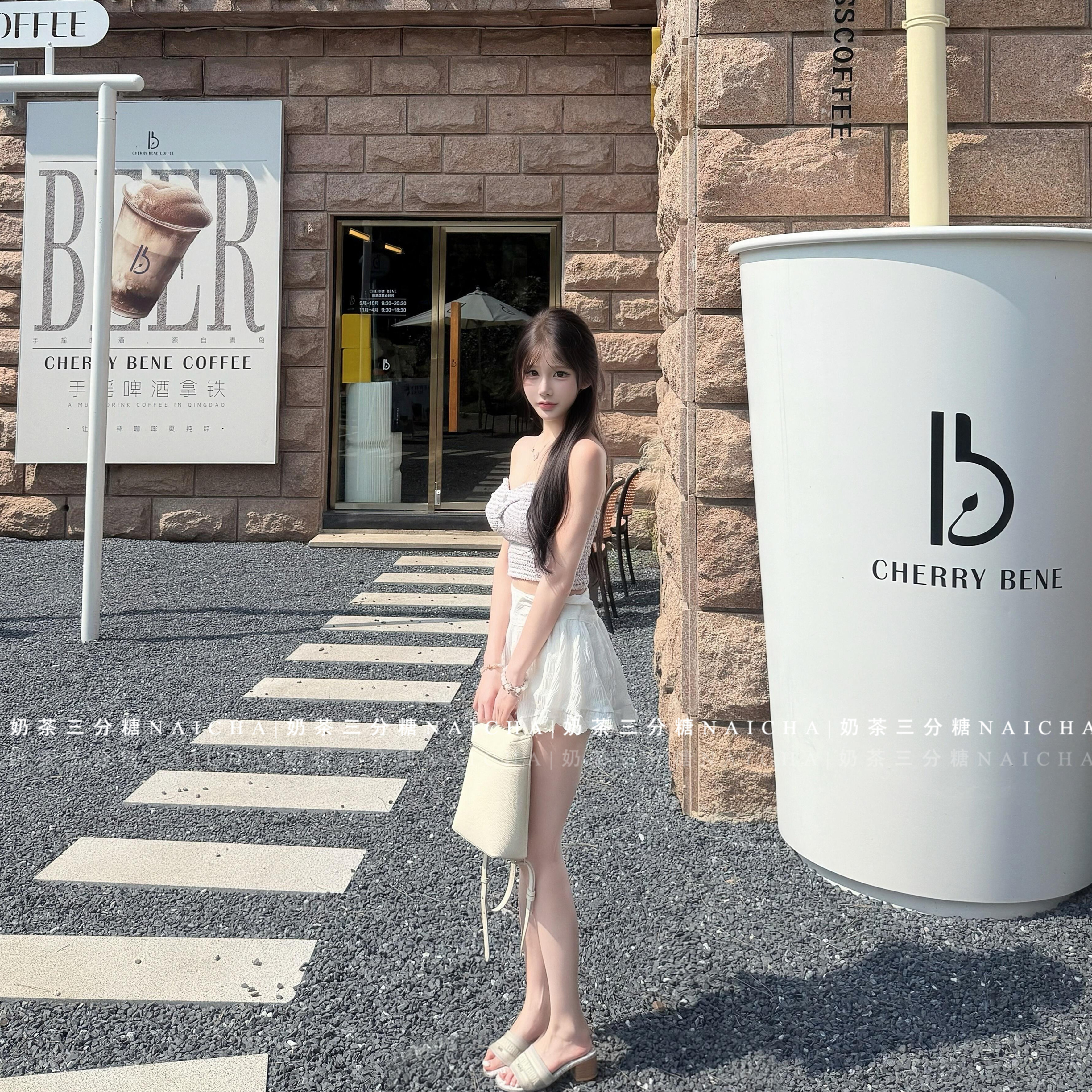 Naicha小香风编织甜美短款抹胸小个子纯欲精致秋季背心内搭上衣女 - 图1