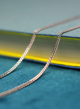 青之钰银锁骨链女项链DIY