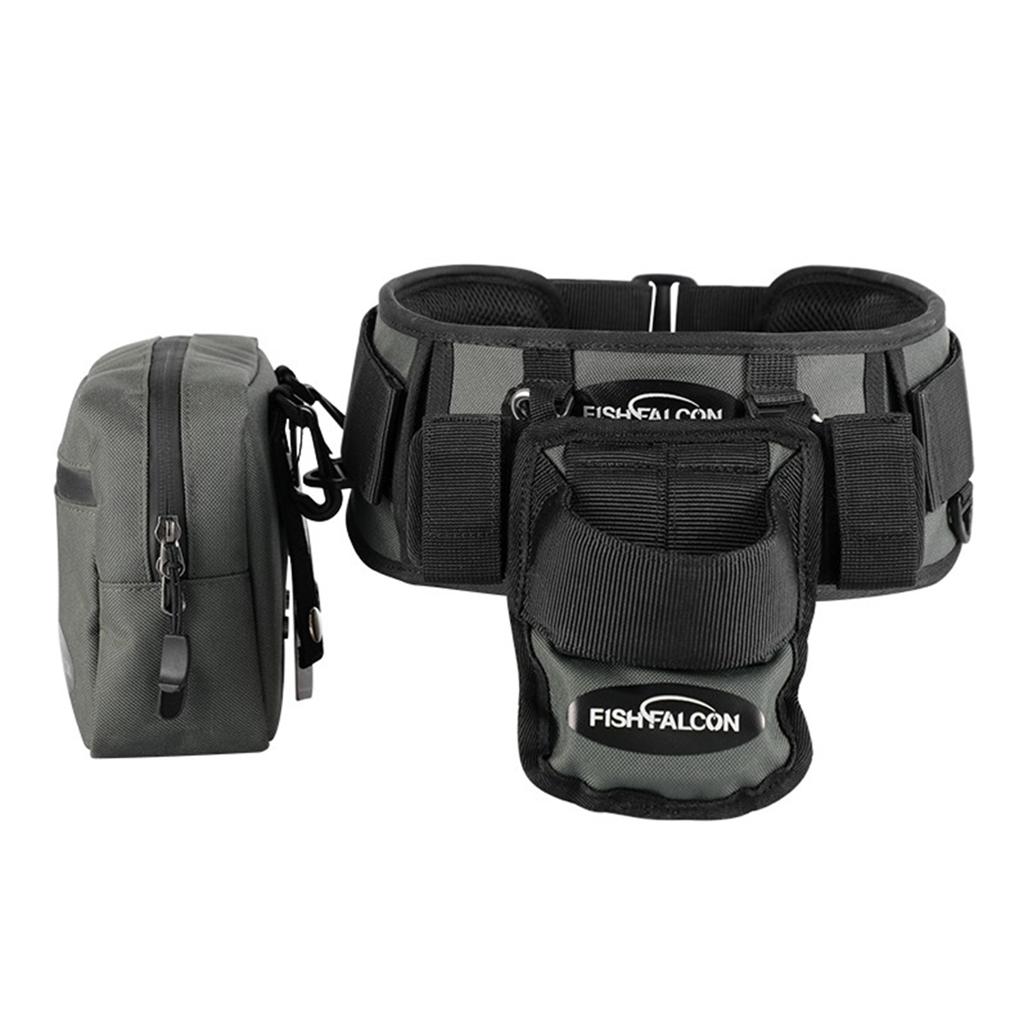 新款海钓船钓路亚腰带三件套波爬抽铁板路亚专用钓鱼肚顶腰带腰包 - 图3