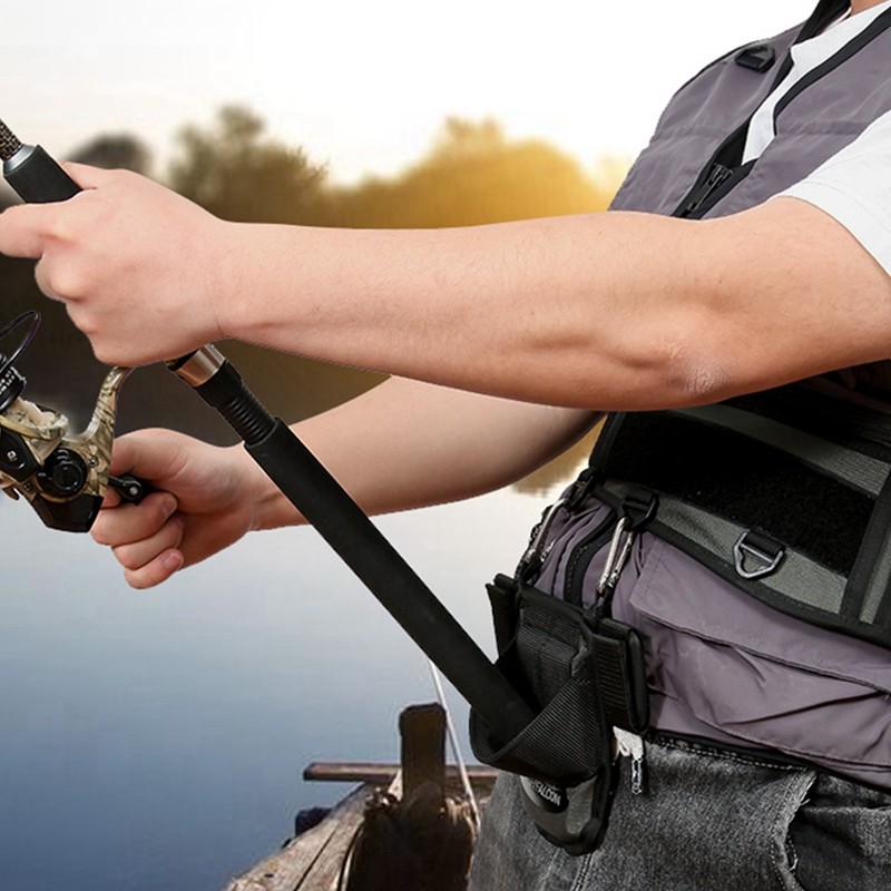 新款海钓船钓路亚腰带三件套波爬抽铁板路亚专用钓鱼肚顶腰带腰包 - 图2