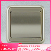 TJ Space-based Switch Socket Switch Panel Specializes In Classic Series Champagne Gold Midway Switch Hierarchy