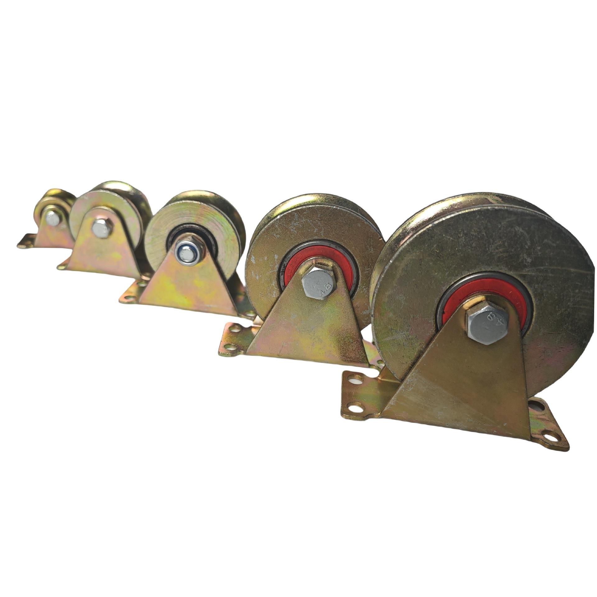 U-shaped color steel track wheel pulley track H-shaped U-shaped V-shaped wire rope guide rail wheel roller